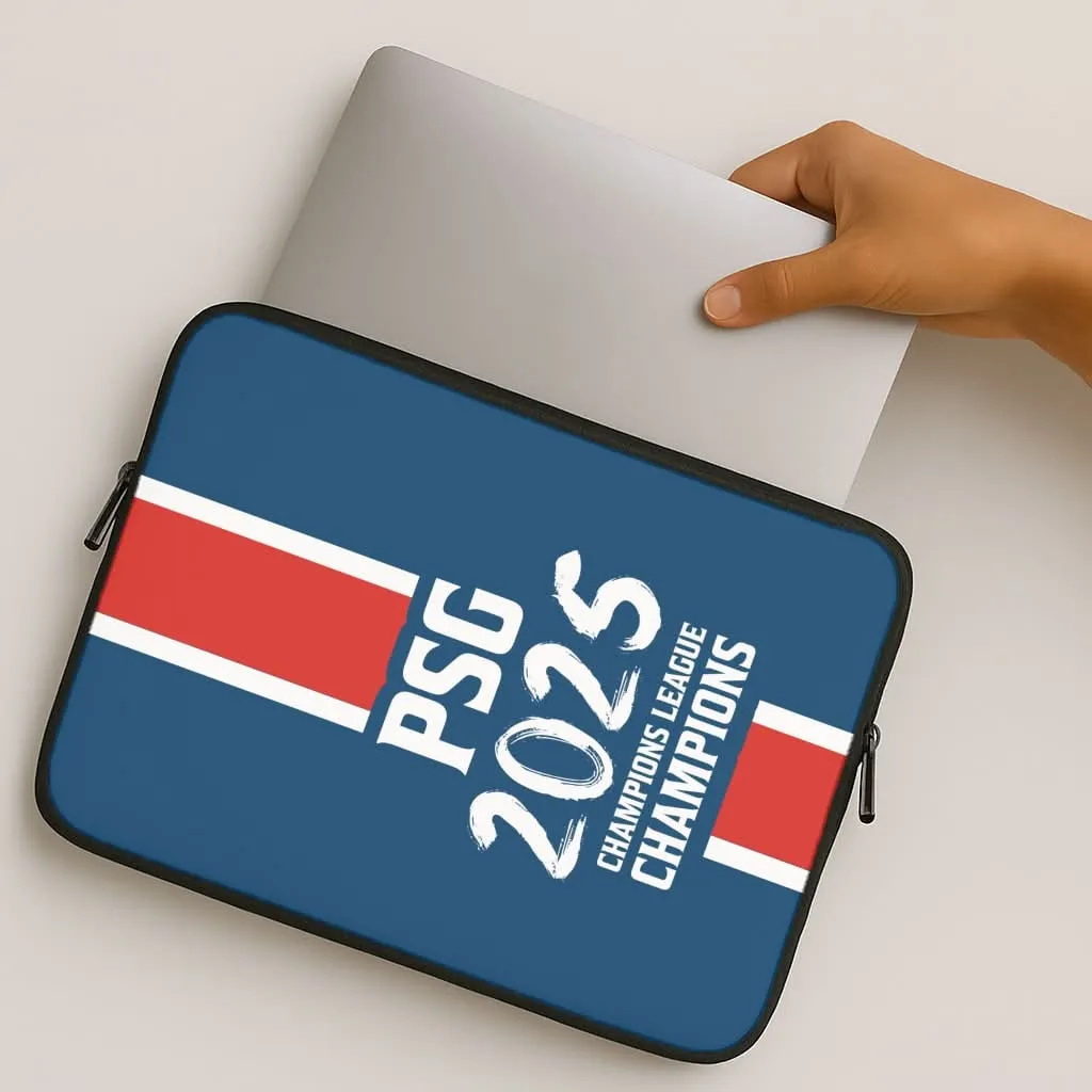 Champion League Winners 25 PSG Laptop Sleeve Premium Feel Stylish Surface Design