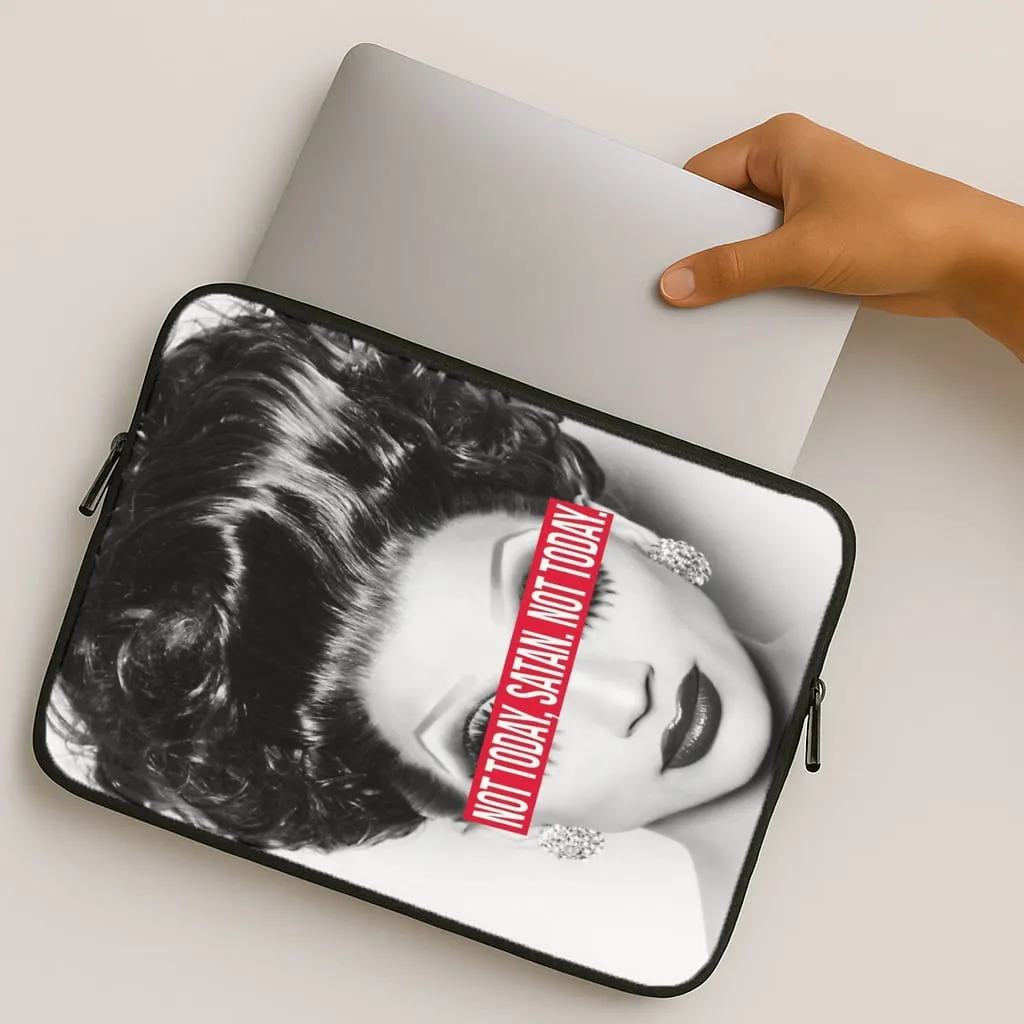 Luxury Layer Texture Handcrafted Design Not Today, Satan. Not Today - Drag Queen's Drag Race Laptop Sleeve