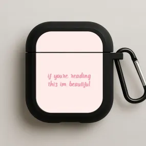 Trendy Handy Organizer Trendy Handy Case If You're Reading This Im Beautiful - Funny Quotes AirPods Case