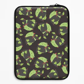 Printed Artwork Luxury Accent Vampire Frog Pattern  - Halloween Laptop Sleeve