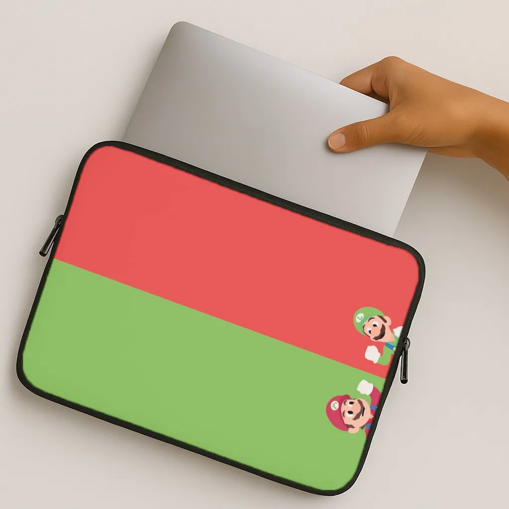 Mario And Luigi Laptop Sleeve Polished Look Unisex Design