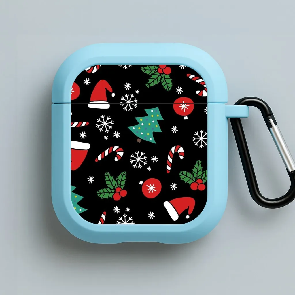 fashion design airpods shell Christmas Objects Pattern AirPods Case