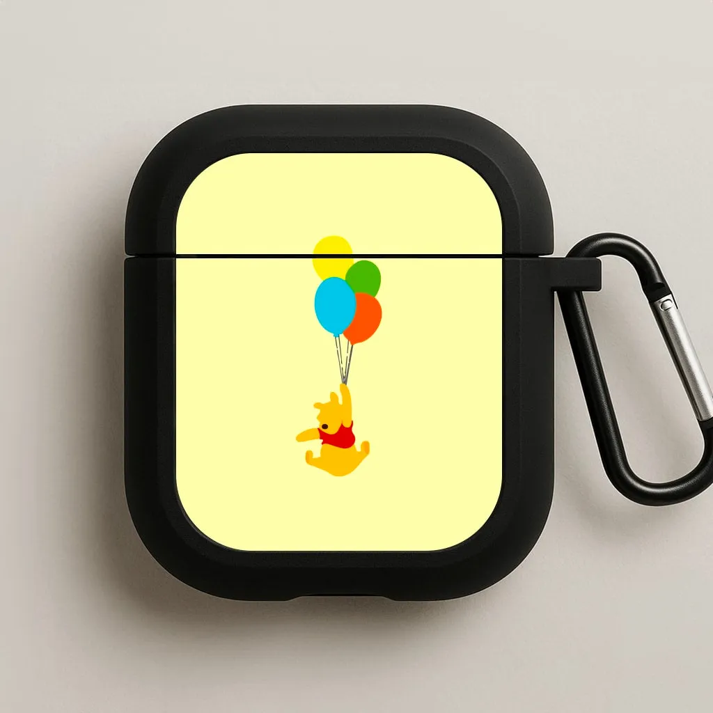 Pooh On Balloons AirPods Case Creative Handy Case