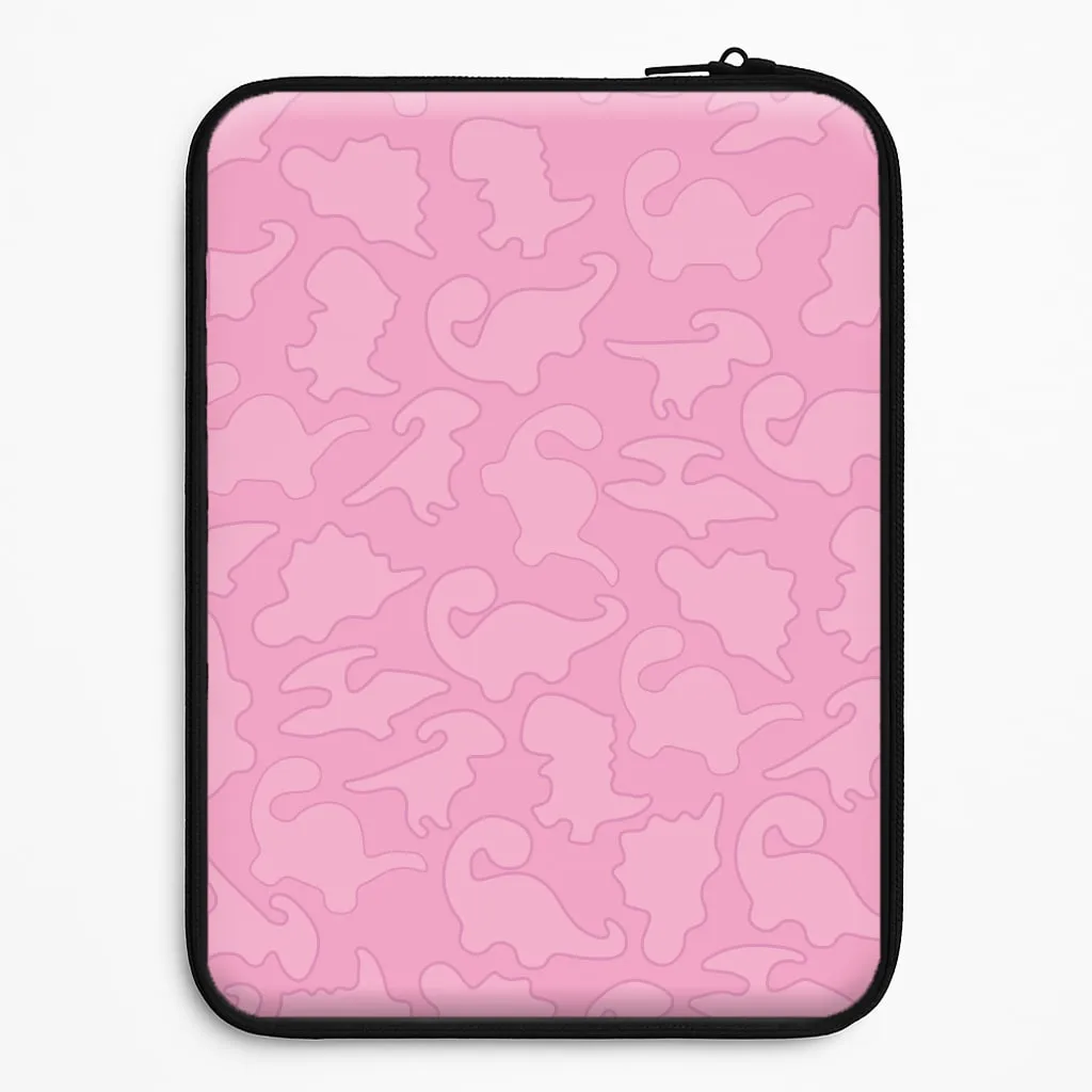 Pink Pattern - Dinosaurs Laptop Sleeve Edge Shield Hybrid Shield