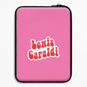 Red Name Laptop Sleeve High End Look
