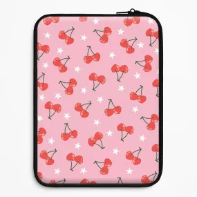 Soft coating Heart Cherries And Stars Pattern Laptop Sleeve