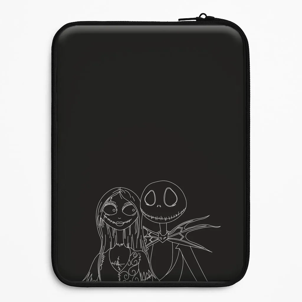 Minimal Texture Layer Jack And Sally - TNBC Laptop Sleeve