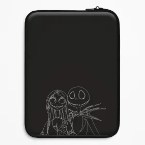 Minimal Texture Layer Jack And Sally - TNBC Laptop Sleeve