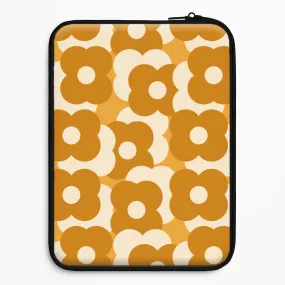 Slim Protection Compact Shape Retro Flower Pattern Laptop Sleeve