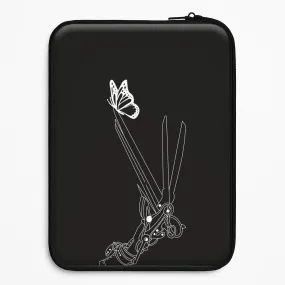 Glossy Look Scissorhands - Scissorhands Laptop Sleeve