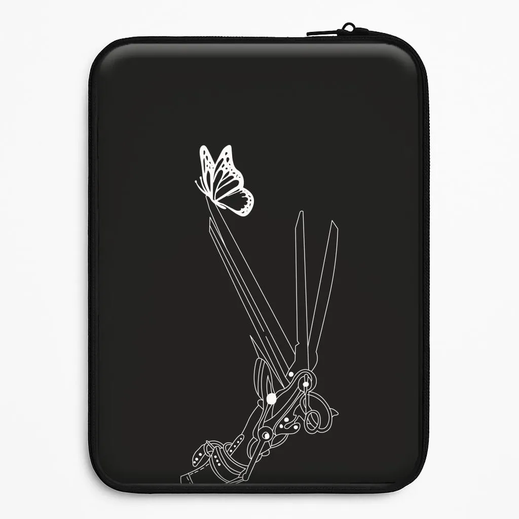 Glossy Look Scissorhands - Scissorhands Laptop Sleeve