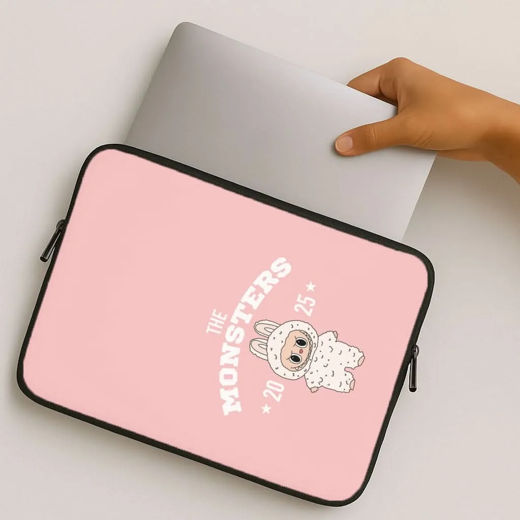Cute Monster 2025 Pink Laptop Sleeve Premium Build Layer