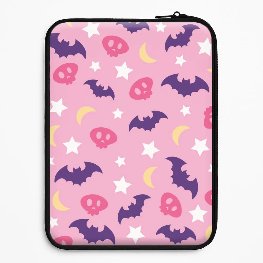Skull, Bats And Stars Pattern Laptop Sleeve Refined Shield Comfort Detail