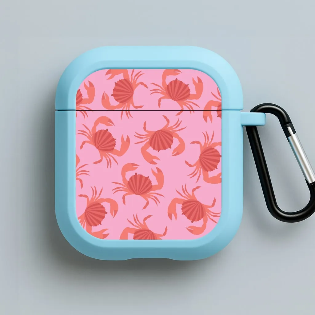 clear protective shell Crab Pattern - Sealife AirPods Case