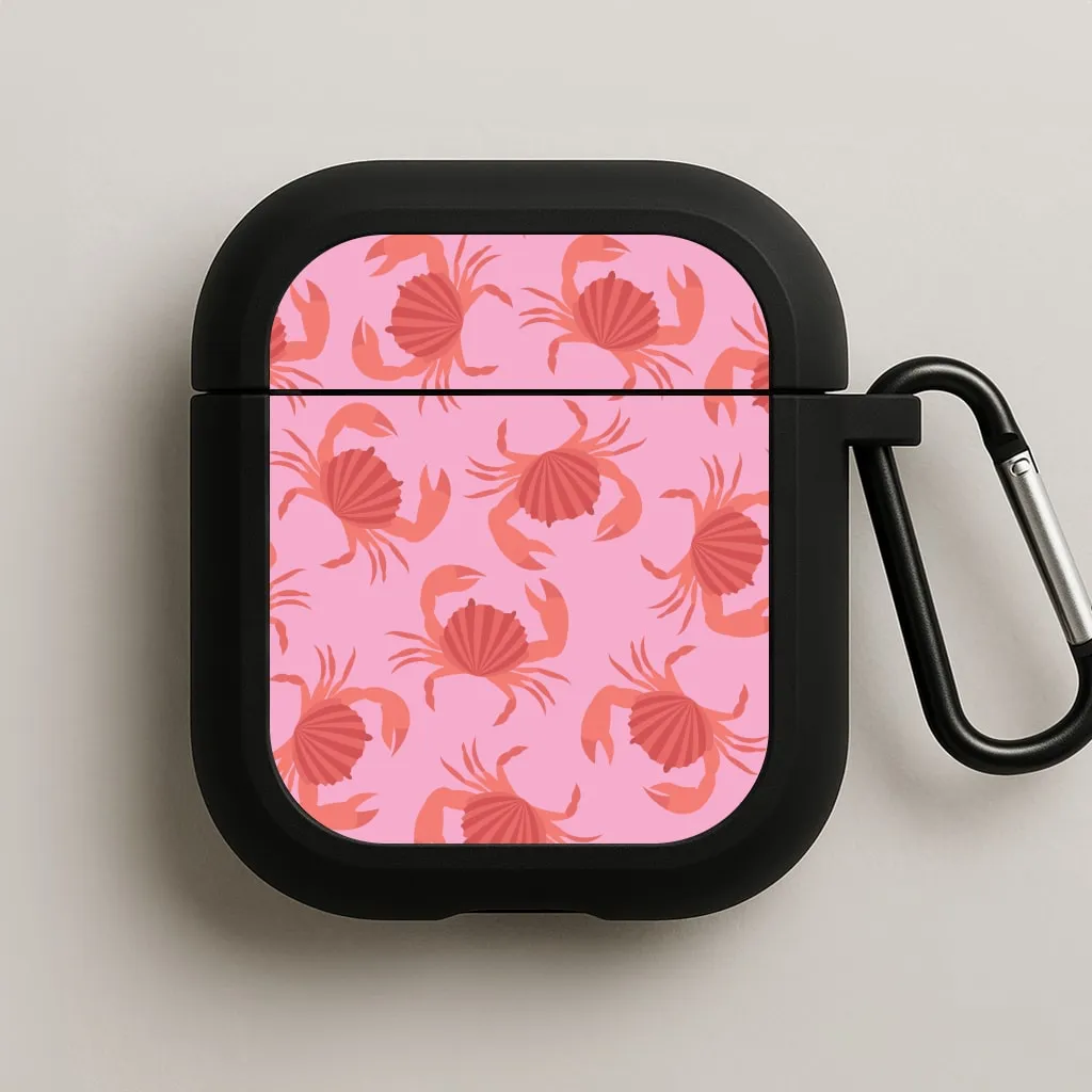 Crab Pattern - Sealife AirPods Case Minimal Smooth Grip