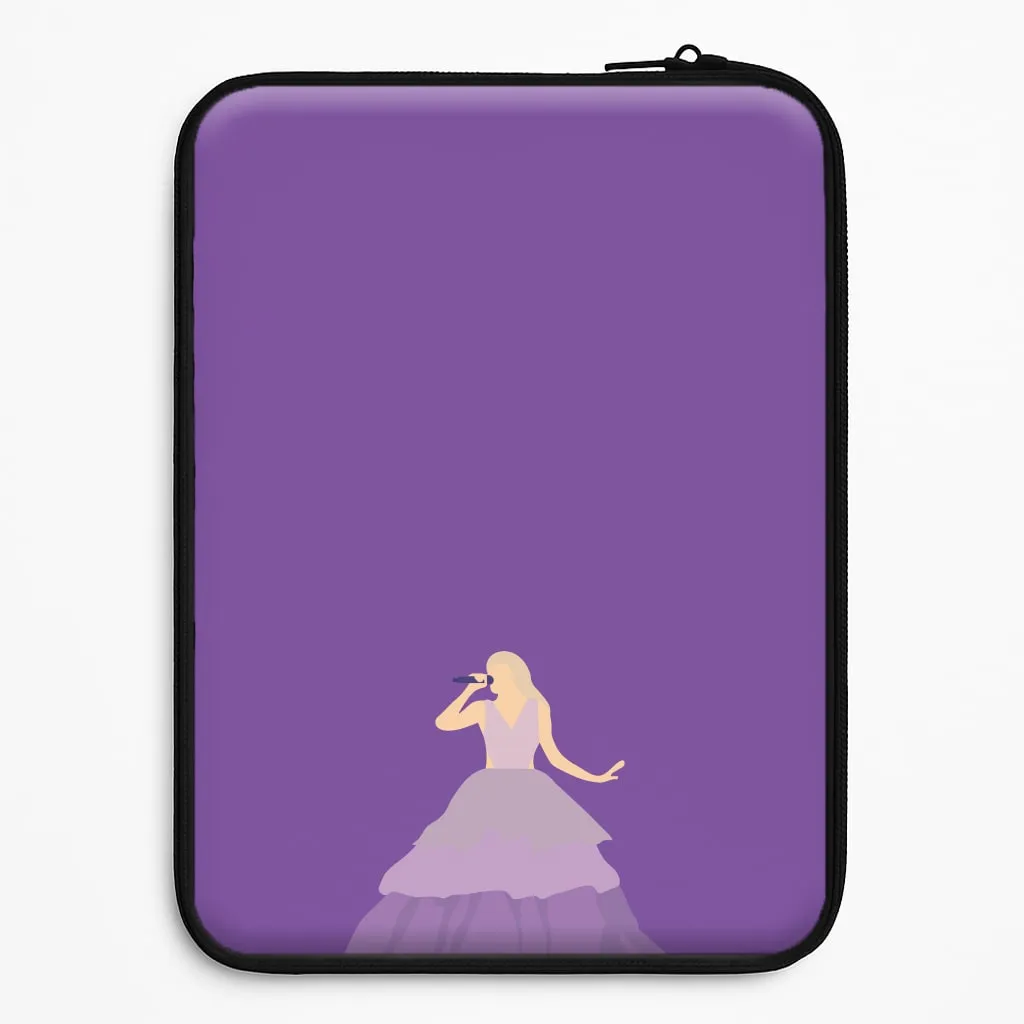 Stylish Form Hybrid Finish Texture Purple Dress - Taylor Laptop Sleeve