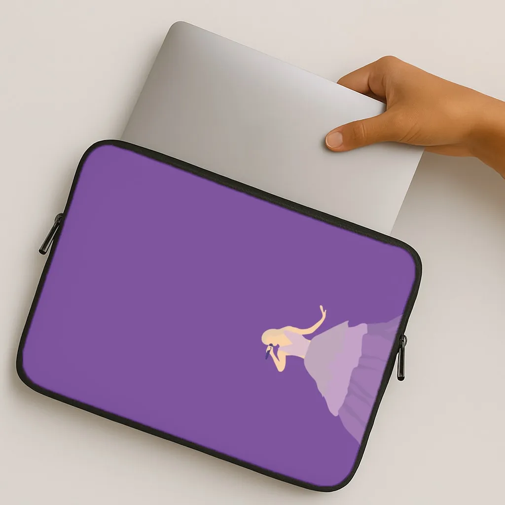 Purple Dress - Taylor Laptop Sleeve Premium Grip Smooth Layer Texture