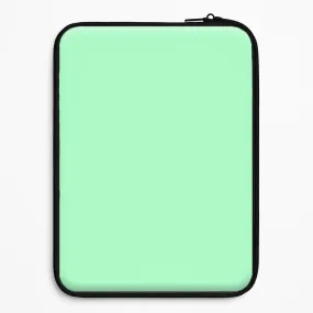 Back To Casics - Pretty Pastels - Plain Green Laptop Sleeve Luxury Surface Layer Smooth Layer