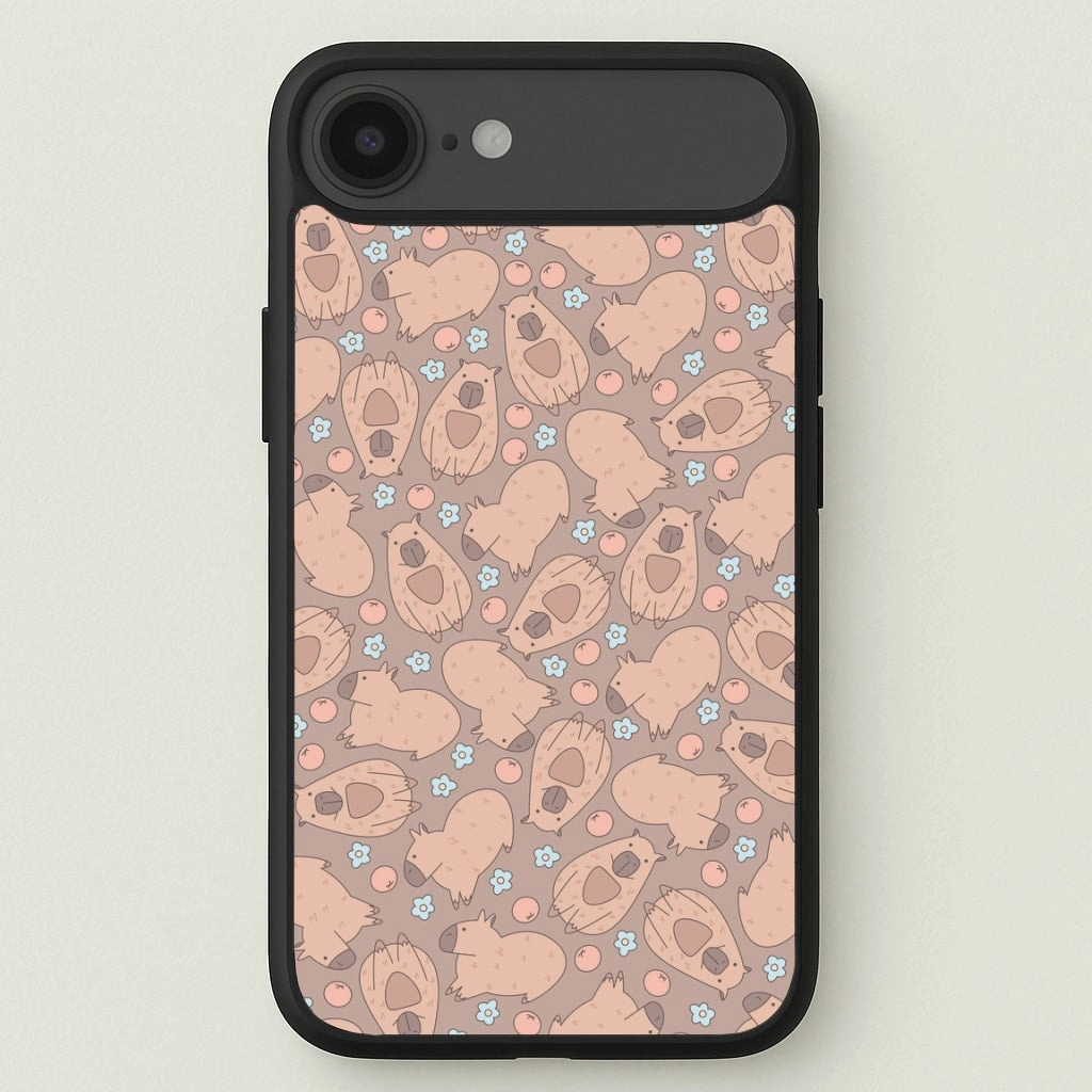 Capybara - Animal Patterns Phone Case Comfort Fit Edge Lightweight Build