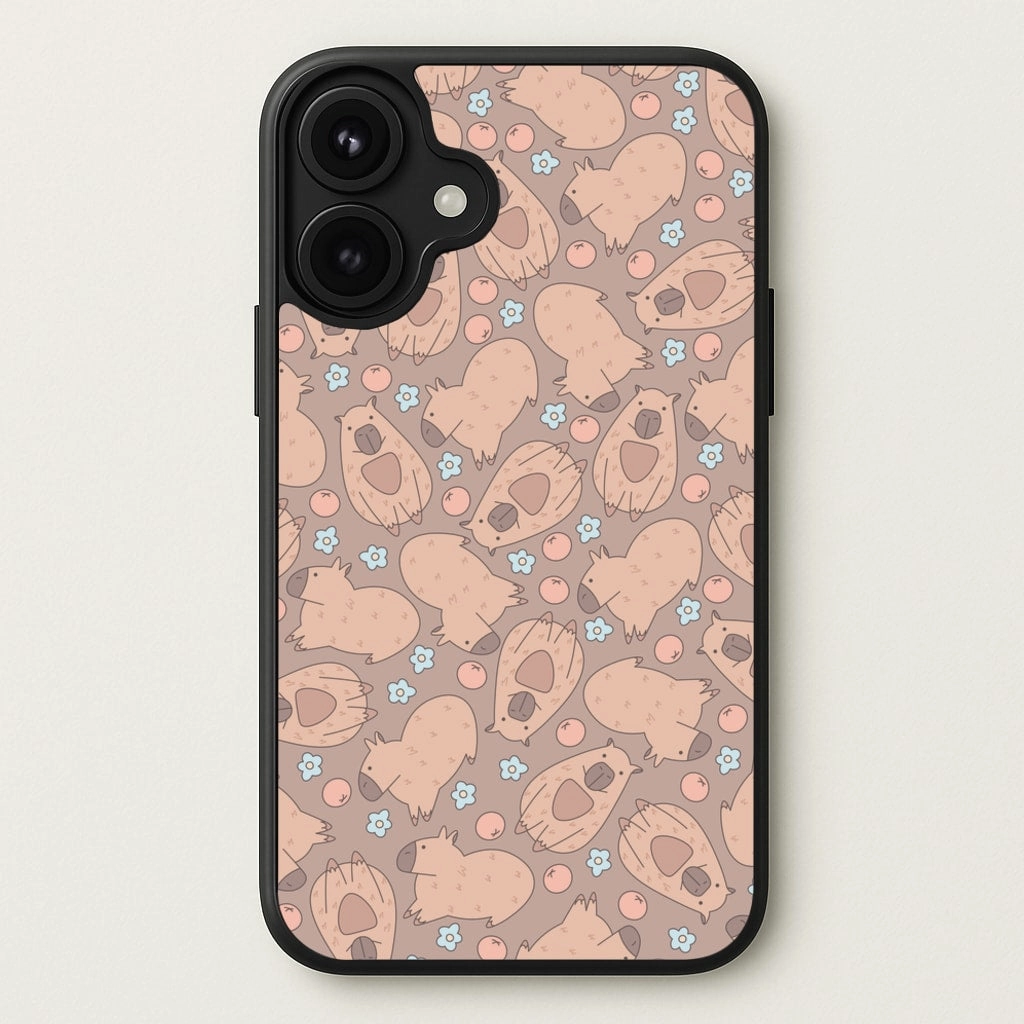 Casual Design Capybara - Animal Patterns Phone Case