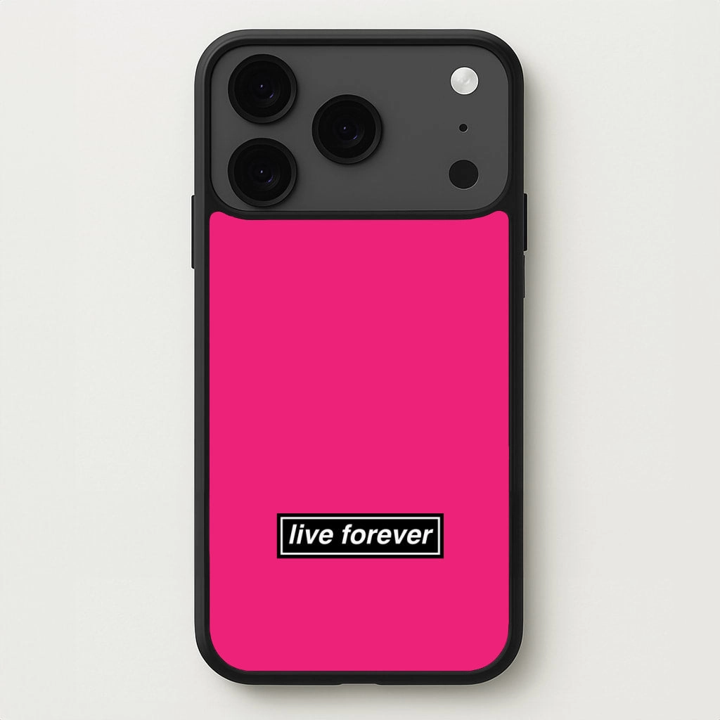 Live Forever Phone Case Elegant Craft