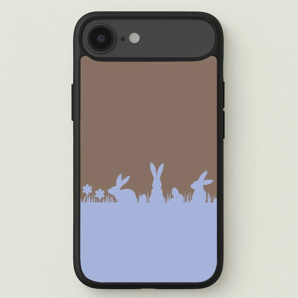 Bunny Outline Phone Case Functional Design Comfort grip design