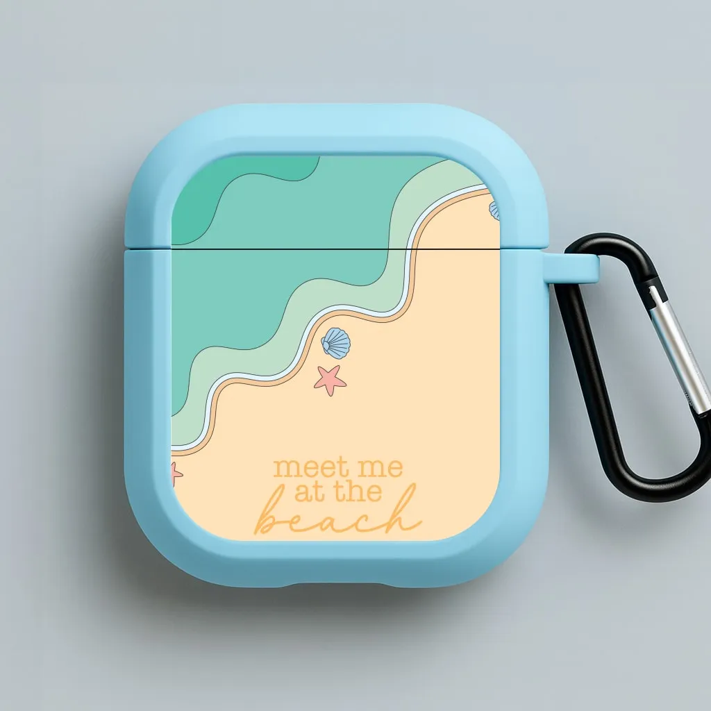 Creative Compact Shell Meet Me At The Beach - Summer AirPods Case