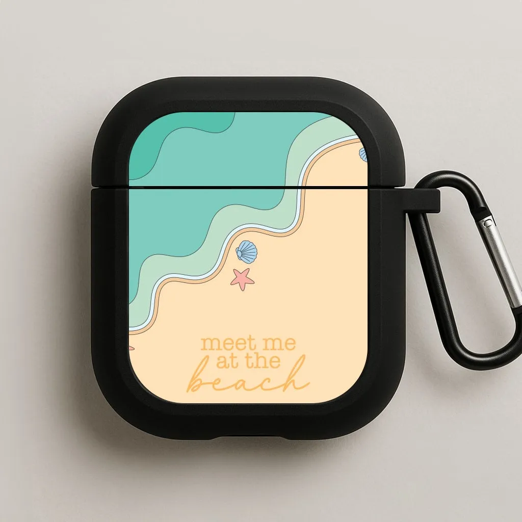 Meet Me At The Beach - Summer AirPods Case Cute Earbuds Pouch
