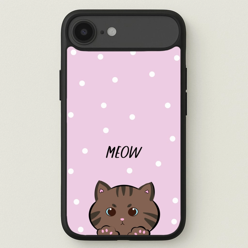 Compact Edge Elegant Build Meow Purple - Cats Phone Case