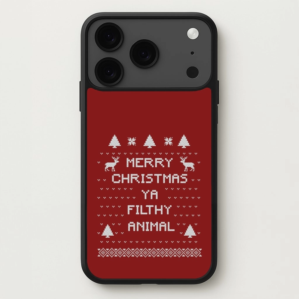 Merry Christmas Ya Filthy Animal Phone Case Luxury Accent Shock Surface Layer