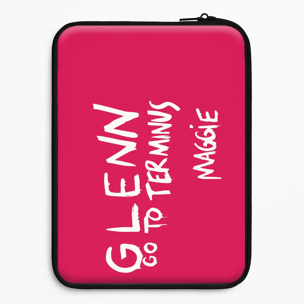 Message For Glenn - TWD Laptop Sleeve Impact Cushion Minimal Texture Layer