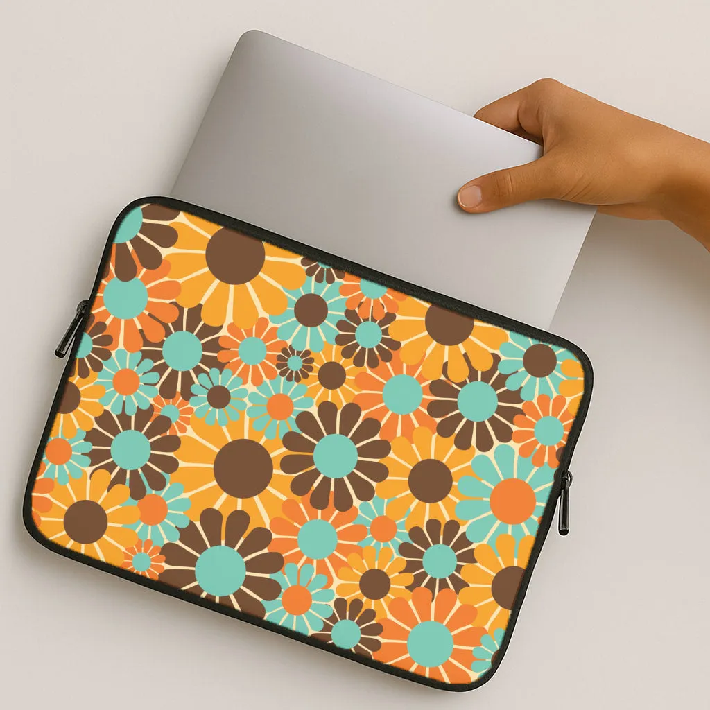Flower Collage  Laptop Sleeve Flexible Surface Texture Rugged Protection