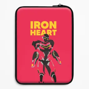 Minimal Surface Portable Shield Metal Heart Hero Standing Laptop Sleeve