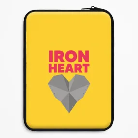 Metal Heart Laptop Sleeve Slim Profile