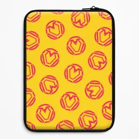 Metal Heart Pattern Laptop Sleeve Sleek Finish Gloss Finish Texture