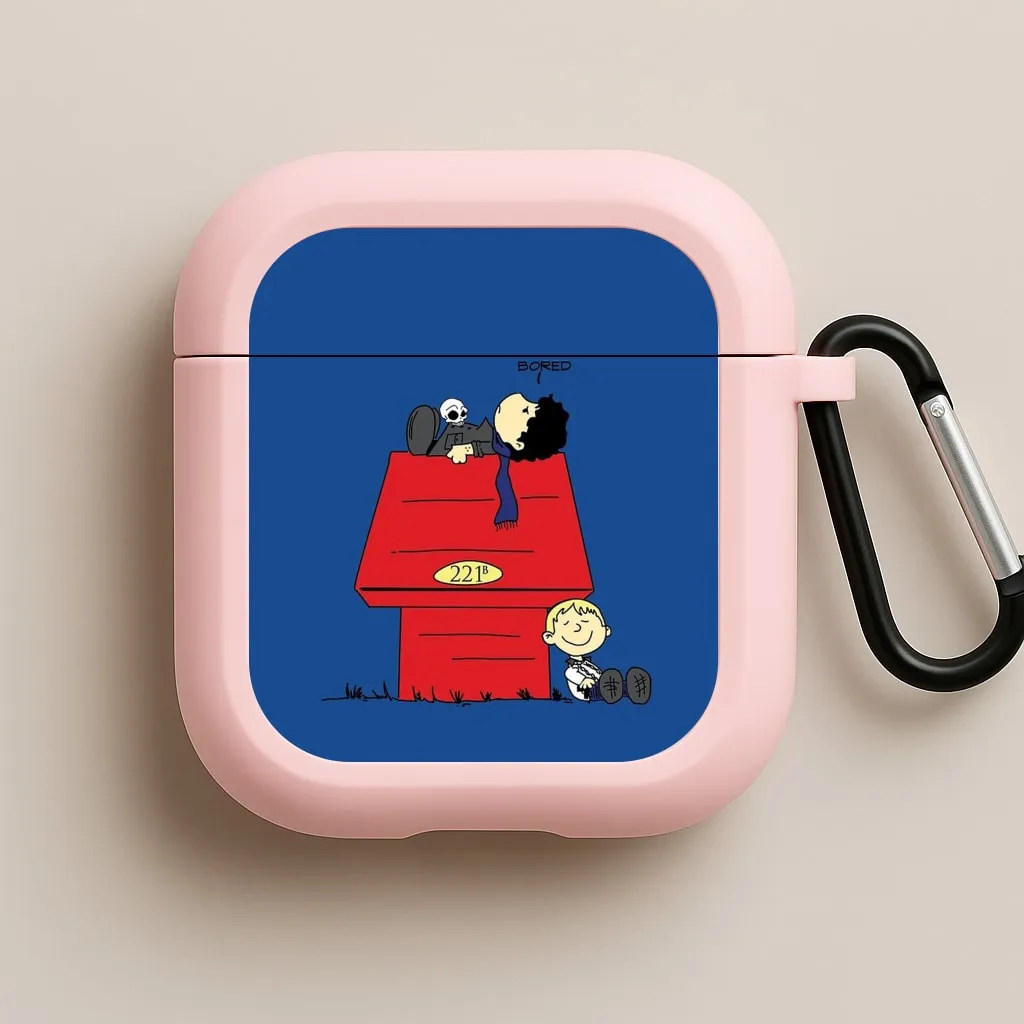 Soft Rubber Cover Detective Cartoon AirPods Case