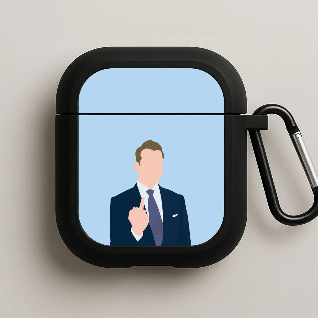 Middle Finger AirPods Case fashion ergonomic travel airpods case