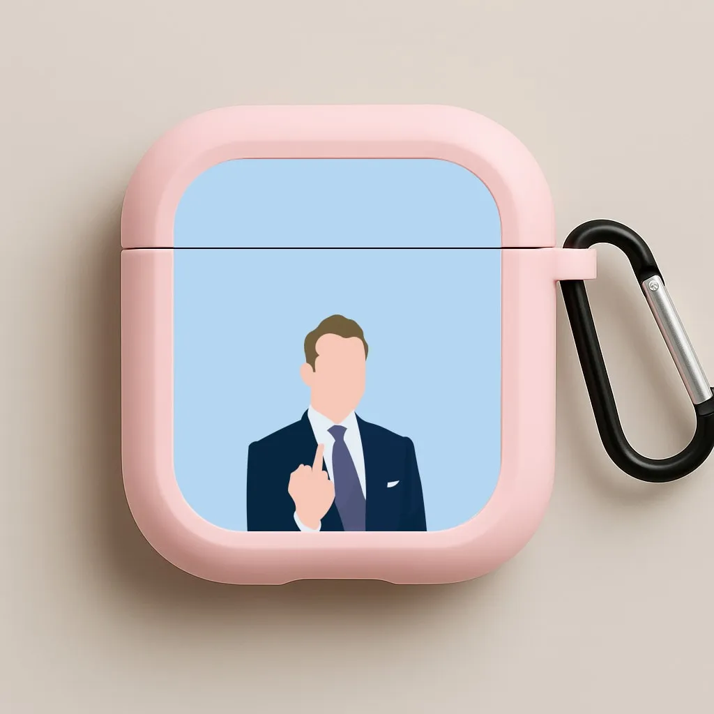 Middle Finger AirPods Case wireless compatible airpods cover stylish gift airpods protector