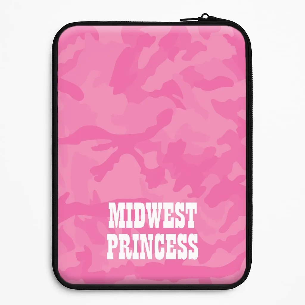 Polished Texture Finish Midwest Princess Camo Laptop Sleeve