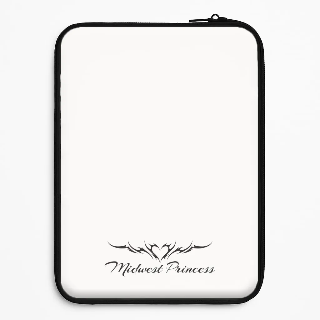 Smooth Detail Trendy Texture Midwest Princess Tattoo Laptop Sleeve