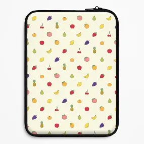 Smooth Edge Design Vivid Pattern Design Miniature Fruits Pattern Laptop Sleeve
