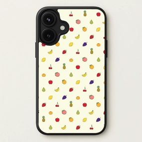 daily protection Premium Edge Miniature Fruits Pattern Phone Case