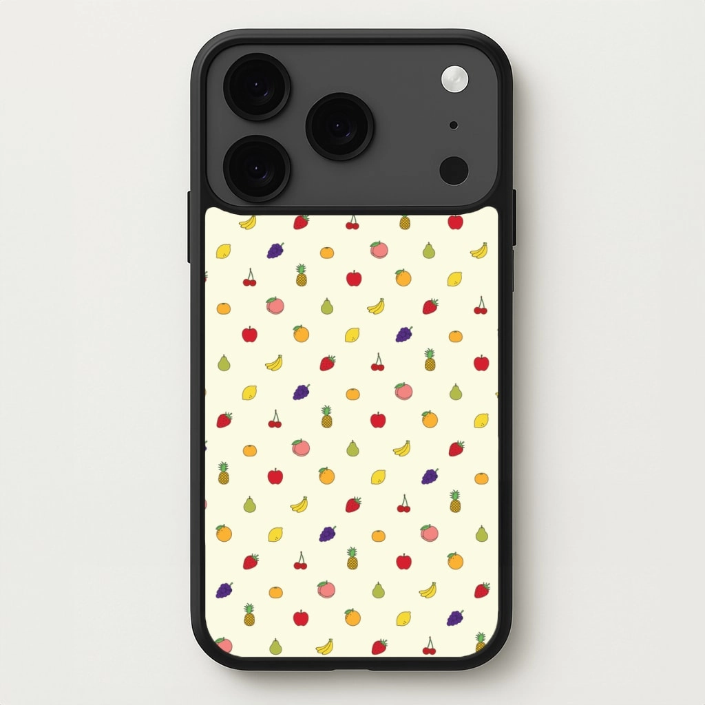 Miniature Fruits Pattern Phone Case Smooth Pattern Finish