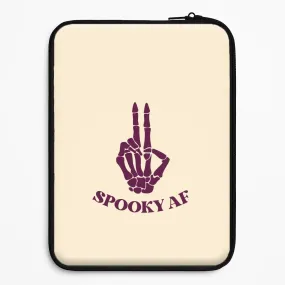 Spooky AF Laptop Sleeve Compact Pattern High End Look