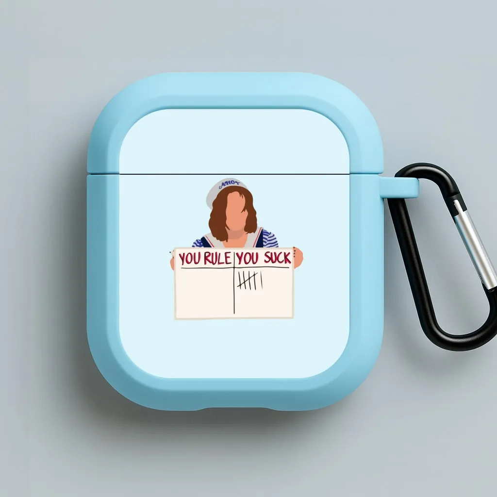 You Suck Tally AirPods Case Durable Texture Shell