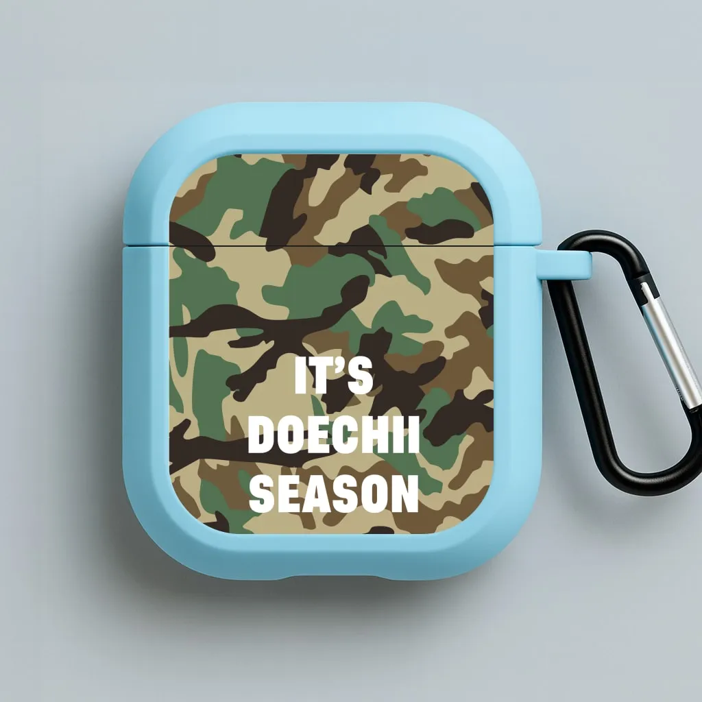 anti impact travel airpods shell wireless earbuds case Camo Season AirPods Case