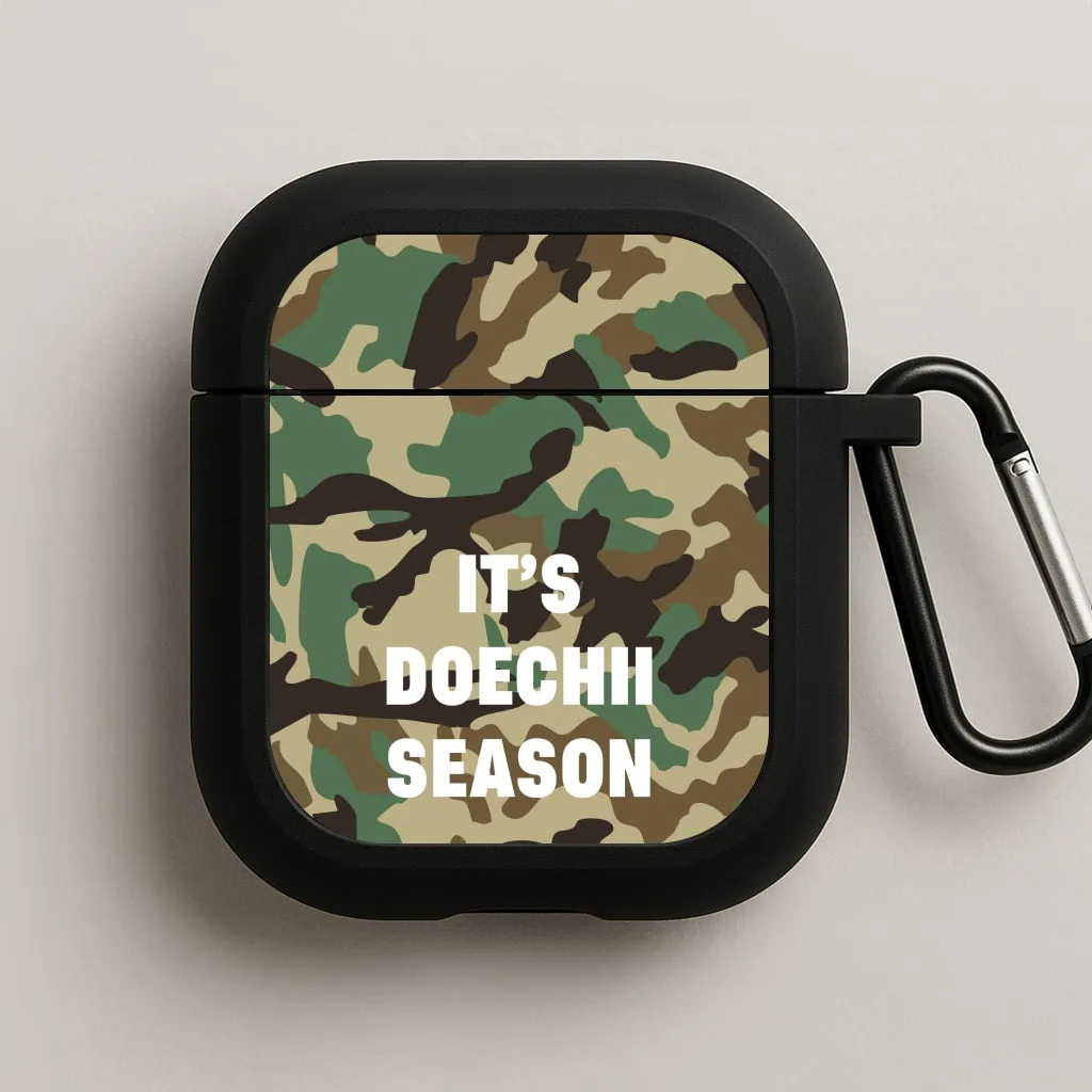 Camo Season AirPods Case Trendy Portable Holder