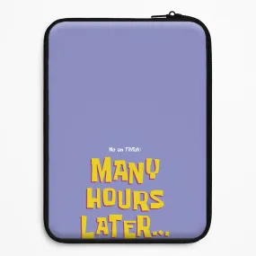 Protective Corners Frosted Finish Many Hours Later Laptop Sleeve