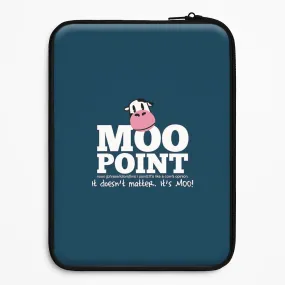 A Moo Point Laptop Sleeve Modern Pattern Style Classic Design