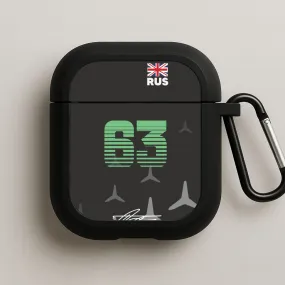 trendy airpods case custom pattern cover Russell - F1 AirPods Case